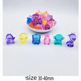 30-250pcs Acrylic Diamond Artificial Gem Animal Plant  Party Vase Filler Birthday Gift Craft Decoration Easter Valentines Day