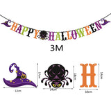 Popxstar Year Happy Halloween Banner Garland for Halloween Home hanging ornament Decorations Kids Child Favors Creative gift