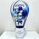 Popxstar Led Party Hot Air Balloon Bouquet Gift Surprise Tool Bopo Box Christmas Stuff Reveal Packing Wrap Gifting Packaging Basket Candy