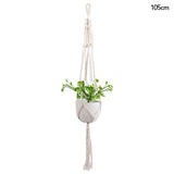 Popxstar Macrame Handmade Plant Hanger Baskets Flower Pots Holder Balcony Hanging Decoration Knotted Lifting Rope Home Garden Supplies