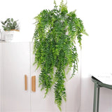 Popxstar Artificial Persian Fern Leaves Vines Room Decor Hanging Decoration Artificial Flower Ivy Hanging Wreath Wedding  Wall Decoration