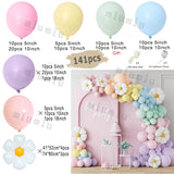 Popxstar White Metal Gold Balloon Garland Arch Kit Girl Propose Wedding Party Latex Birthday Ballons Gender Reveal Baby Shower Decoration