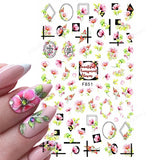 Popxstar Nail Art Stickers Water Decals Eyes Stripe Nail Art Decorations for Manicure Accessories Press on Nails Foil Stickers and Decals