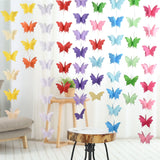 Popxstar Butterfly Paper Garlands Colorful Butterfly Banner Happy Birthday Party Decor 1 year girl Baby Shower Kids Kindergarten Supplies