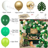 Popxstar Macaron Sage Green Gold Balloon Garland Arch Kit Kids Birthday Wedding Party Orange Latex Baby Shower Decoration Balloons