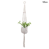 Popxstar Macrame Handmade Plant Hanger Baskets Flower Pots Holder Balcony Hanging Decoration Knotted Lifting Rope Home Garden Supplies