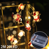 Popxstar Christmas Wind Light Christmas Tree Hanging Ornaments Navidad  Room Decor Noel Xmas Gifts New Year Lamp Home Decoration