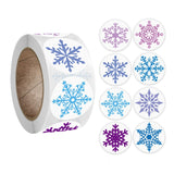 Popxstar 500pcs Christmas Round Labels Thank You Kraft Stickers Wedding Gift Envelope Sealing Label Stickers Stationery Scrapbooking