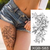 Popxstar Waterproof Temporary Tattoo Sticker I Love You Flash Tattoos Lip Print Butterfly Flowers Body Art Arm Fake Sleeve Tatoo Women