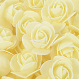 Popxstar 200/100/50Pcs 3.5cm Grey Foam Rose Head Artificial Flower Bear Rose For Wedding Home Decor DIY Valentine's Day Gift Party Wreath