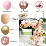 Popxstar Makaron Baby Pink Birthday Decor Balloon Garland Arch Kit Girls Wedding Birthday Purple Balloons Baby Shower Party Decorations