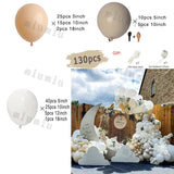 Popxstar White Metal Gold Balloon Garland Arch Kit Girl Propose Wedding Party Latex Birthday Ballons Gender Reveal Baby Shower Decoration