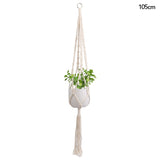 Popxstar Macrame Handmade Plant Hanger Baskets Flower Pots Holder Balcony Hanging Decoration Knotted Lifting Rope Home Garden Supplies