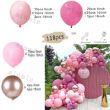 Popxstar Rose Gold Balloon Garland Arch Kit Girl Boho Wedding Decor Birthday Party Orange White Latex Baby Shower Decoration Balloons