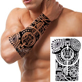 Popxstar teenagers over knee tattoo men small men's tattoos Waterproof Temporary Tattoo Stickers Tribal Totem Fake Tatto Flash Tatoo Body art Back Leg Arm belly big size for Women Men girl
