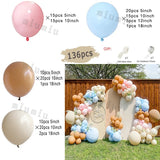 Popxstar Rose Gold Balloon Garland Arch Kit Girl Boho Wedding Decor Birthday Party Orange White Latex Baby Shower Decoration Balloons