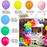 Popxstar White Metal Gold Balloon Garland Arch Kit Girl Propose Wedding Party Latex Birthday Ballons Gender Reveal Baby Shower Decoration