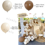 Popxstar Matte Sand White Apricot Balloon Garland Arch Kit Boho Wedding Birthday Party Champagne Gold Latex Baby Shower Decoration Ballon