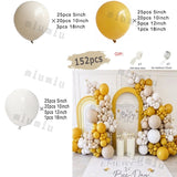 Popxstar Lemon Yellow Balloon Garland Arch Kit Sand White Boho Girl Wedding Birthday Party Latex Balloons Baby Shower Decoration Supplies