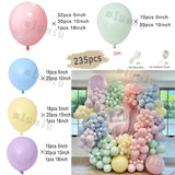 Popxstar White Metal Gold Balloon Garland Arch Kit Girl Propose Wedding Party Latex Birthday Ballons Gender Reveal Baby Shower Decoration