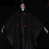 Popxstar 2M Black Skull witch hanging Ghost halloween decoration Halloween Electric Toy Led Light Halloween Party Supplies