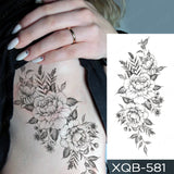 Popxstar Waterproof Temporary Tattoo Sticker I Love You Flash Tattoos Lip Print Butterfly Flowers Body Art Arm Fake Sleeve Tatoo Women