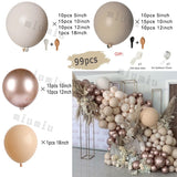 Popxstar Matte Sand White Apricot Balloon Garland Arch Kit Boho Wedding Birthday Party Champagne Gold Latex Baby Shower Decoration Ballon