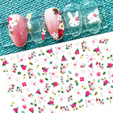 Popxstar Nail Art Stickers Water Decals Eyes Stripe Nail Art Decorations for Manicure Accessories Press on Nails Foil Stickers and Decals