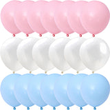 Popxstar 10Inch Macaron Baby Pink Blue Pastel Balloons Boy Or Girl Gender Reveal Baby Shower Decoration Gold Metallic Balon Birthday Part