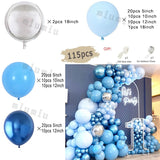 Popxstar White Metal Gold Balloon Garland Arch Kit Girl Propose Wedding Party Latex Birthday Ballons Gender Reveal Baby Shower Decoration