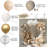 Popxstar Matte Sand White Apricot Balloon Garland Arch Kit Boho Wedding Birthday Party Champagne Gold Latex Baby Shower Decoration Ballon