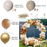 Popxstar Matte Sand White Apricot Balloon Garland Arch Kit Boho Wedding Birthday Party Champagne Gold Latex Baby Shower Decoration Ballon