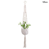 Popxstar Macrame Handmade Plant Hanger Baskets Flower Pots Holder Balcony Hanging Decoration Knotted Lifting Rope Home Garden Supplies