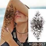 Popxstar Waterproof Temporary Tattoo Sticker I Love You Flash Tattoos Lip Print Butterfly Flowers Body Art Arm Fake Sleeve Tatoo Women