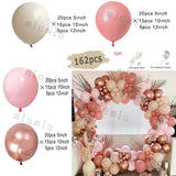 Popxstar Matte Sand White Apricot Balloon Garland Arch Kit Boho Wedding Birthday Party Champagne Gold Latex Baby Shower Decoration Ballon