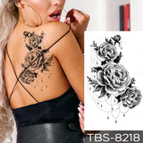 Popxstar Waterproof Temporary Tattoo Sticker I Love You Flash Tattoos Lip Print Butterfly Flowers Body Art Arm Fake Sleeve Tatoo Women