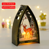 Popxstar Christmas Wind Light Christmas Tree Hanging Ornaments Navidad  Room Decor Noel Xmas Gifts New Year Lamp Home Decoration