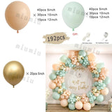 Popxstar Matte Sand White Apricot Balloon Garland Arch Kit Boho Wedding Birthday Party Champagne Gold Latex Baby Shower Decoration Ballon