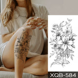 Popxstar Waterproof Temporary Tattoo Sticker I Love You Flash Tattoos Lip Print Butterfly Flowers Body Art Arm Fake Sleeve Tatoo Women