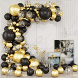 Popxstar Black Gold Balloon Garland Arch Kit Confetti Latex Ballon Birthday Party Decor Adult Graduation Baloon Wedding Decor Baby Shower