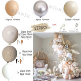 Popxstar Matte Sand White Apricot Balloon Garland Arch Kit Boho Wedding Birthday Party Champagne Gold Latex Baby Shower Decoration Ballon