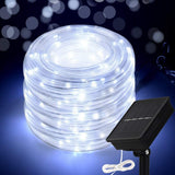 Solar Rope String Lights IP65 Waterproof Outdoor LED Copper Fairy String Tube Light for Party Garden Yard Home Wedding Christmas