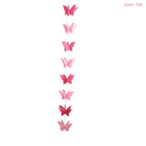 Popxstar Butterfly Paper Garlands Colorful Butterfly Banner Happy Birthday Party Decor 1 year girl Baby Shower Kids Kindergarten Supplies