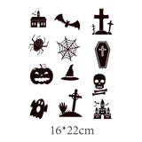 Popxstar Halloween Demon Eyes Patch Clothing Thermoadhesive Patches on Clothes Pumpkin Bat Iron-on Transfers Punk Stickers for T-shirts