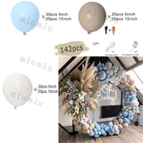 Popxstar Matte Sand White Apricot Balloon Garland Arch Kit Boho Wedding Birthday Party Champagne Gold Latex Baby Shower Decoration Ballon