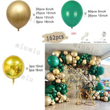 Popxstar Macaron Sage Green Gold Balloon Garland Arch Kit Kids Birthday Wedding Party Orange Latex Baby Shower Decoration Balloons