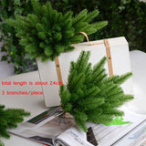 Popxstar 5 Pcs Artificial Plants Pine Branches Christmas Tree Accessories DIY New Year Party Decorations Xmas Ornaments Kids Gift A4520