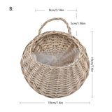 Popxstar Flower Planter Wall Hanging Wicker Rattam Basket Garden Vine Pot Plants Holder