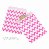 Popxstar 50pcs/ Lot treat candy bag high quality Party Favor Paper Bags Chevron Polka Dot Stripe Printed Paper craft Bags Bakery Bags