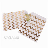 Popxstar 50pcs/ Lot treat candy bag high quality Party Favor Paper Bags Chevron Polka Dot Stripe Printed Paper craft Bags Bakery Bags